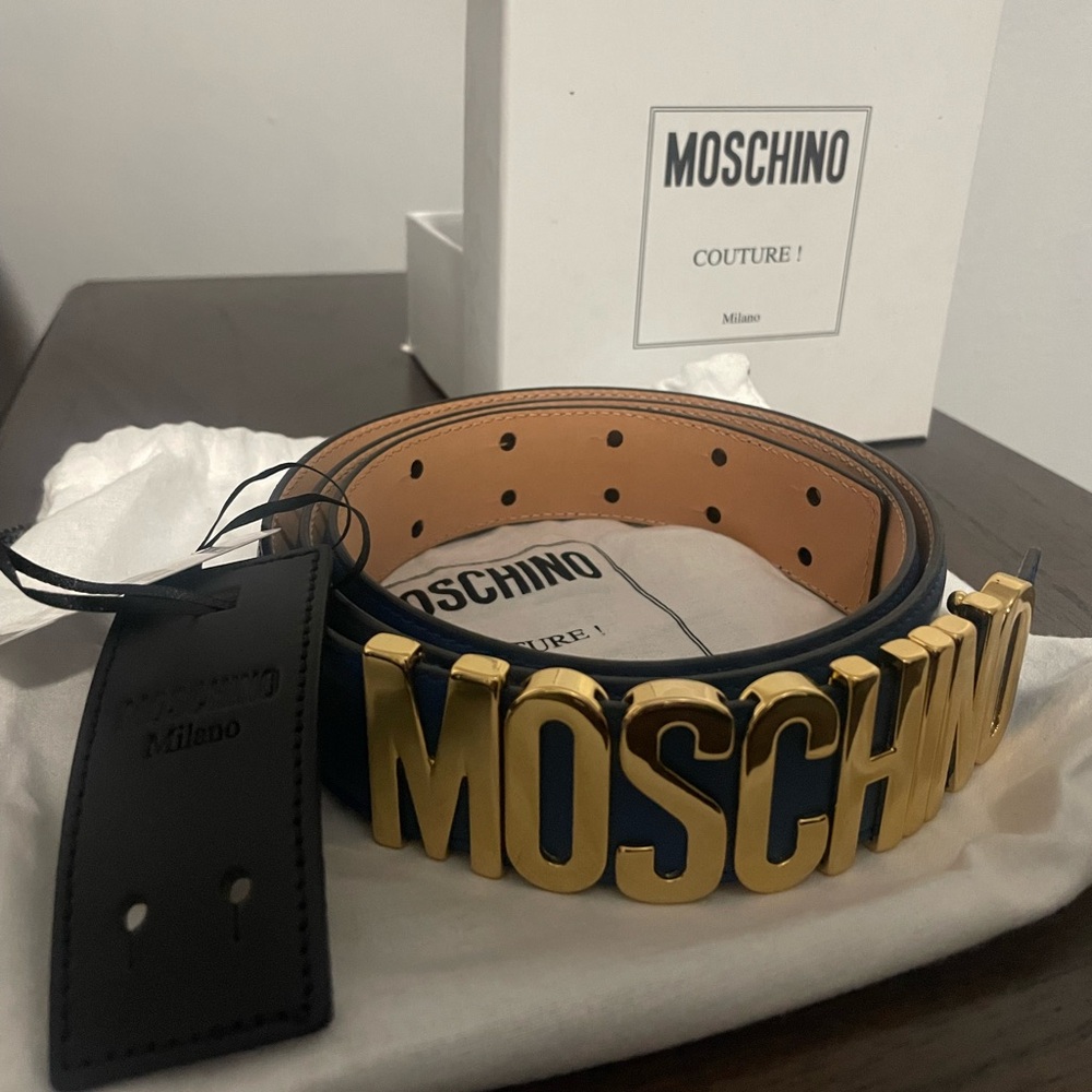 MOSCHINO COUTURE DESIGNERS MENS BELT